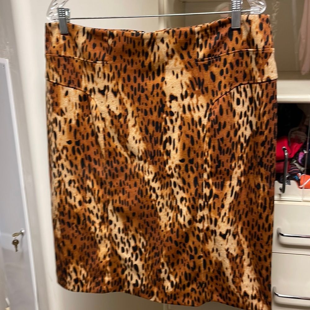 Cheetah Print Pencil Skirt